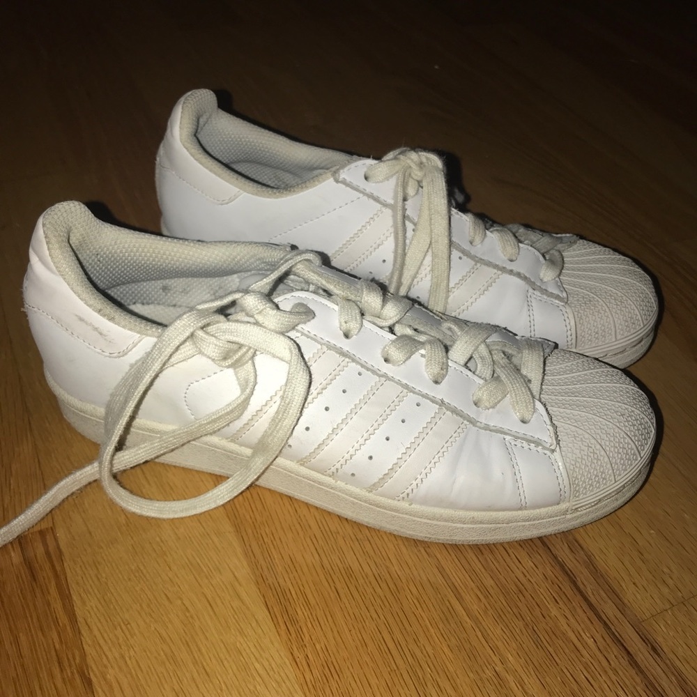 Adidas White Superstars